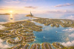 Phối cảnh tổng quan đại đô thị lấn biển Cần Giờ nơi có dự án Imperia Green Paradise