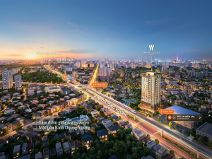 Vị trí The Westique Residences trên trục Kinh Dương Vương, gần ga metro và Bến xe Miền Tây